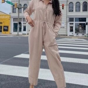 Urban Outfitters Elegant Beige Jumpsuit